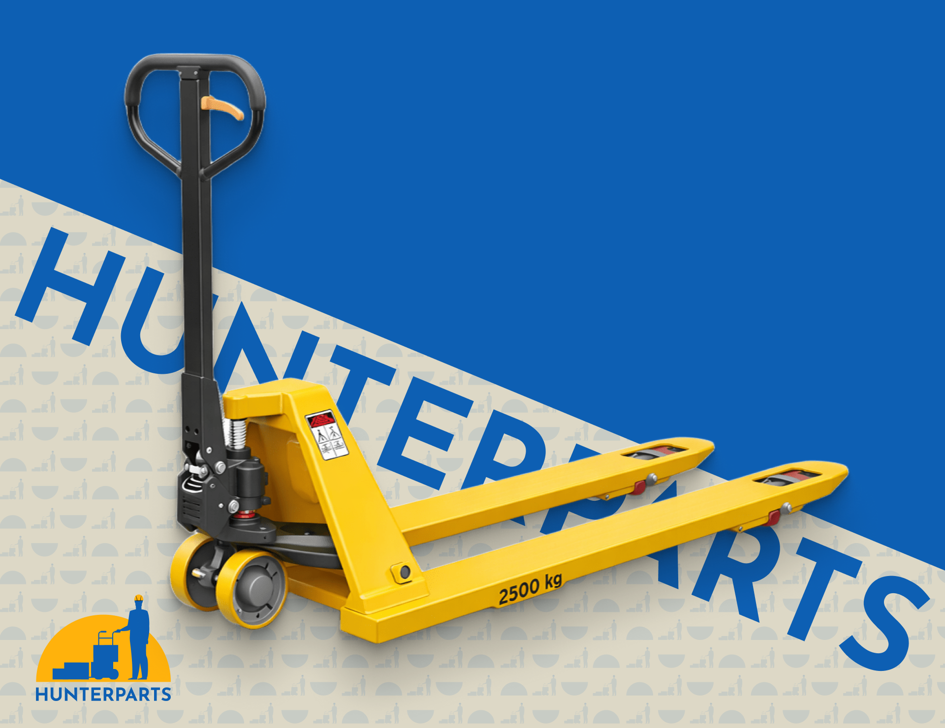 Гидравлическая тележка HUNTERPARTS 2500 кг – оптимальный выбор для склада, магазина и производства