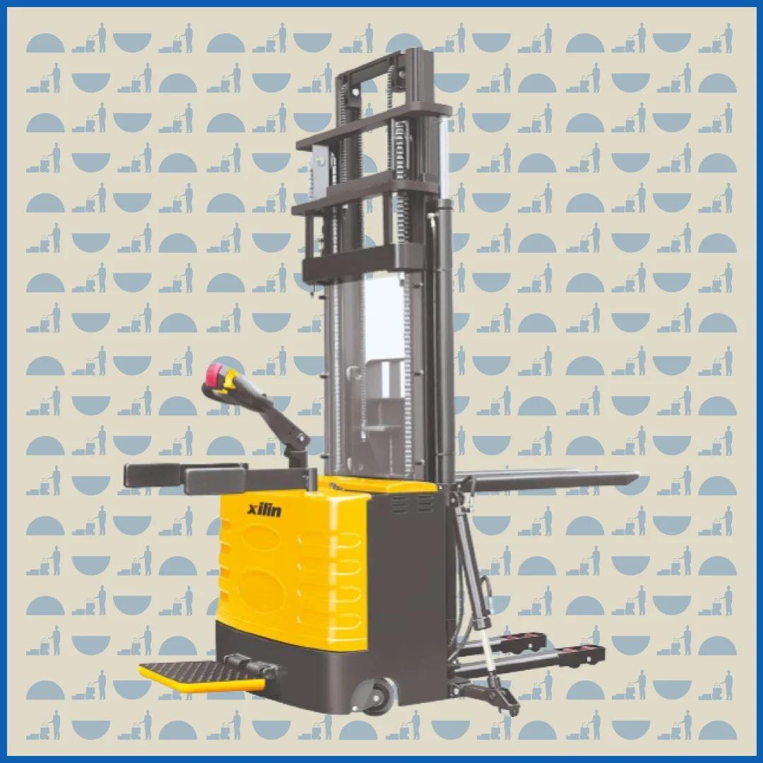 Штабелер самоходный 2,0 т 4,5 м HUNTERPARTS CDD20M компактный для высотных работ (с платформой)
