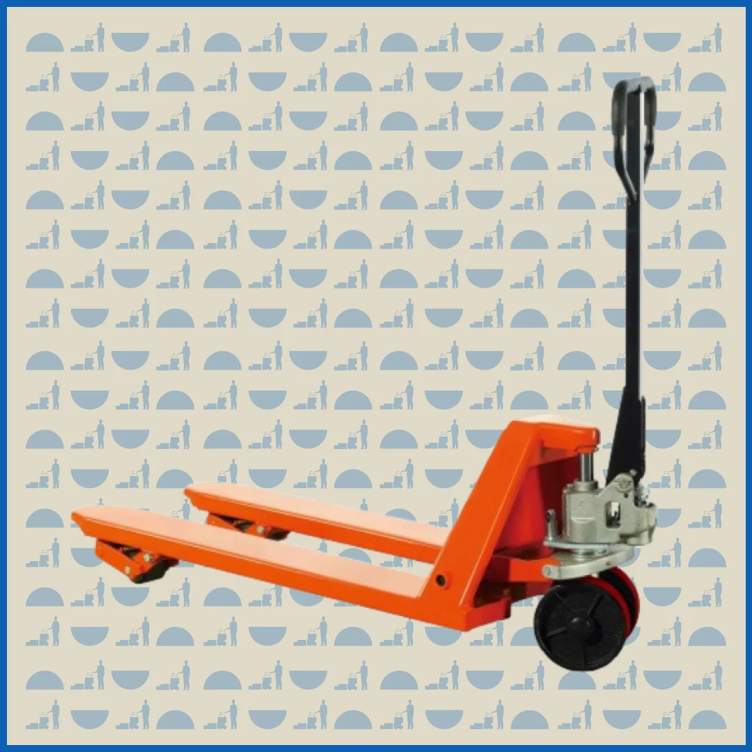 Тележка гидравлическая HUNTERPARTS 2000/1200 кг 1220 мм HPF12L 4 направления (полиуретановые колеса)
