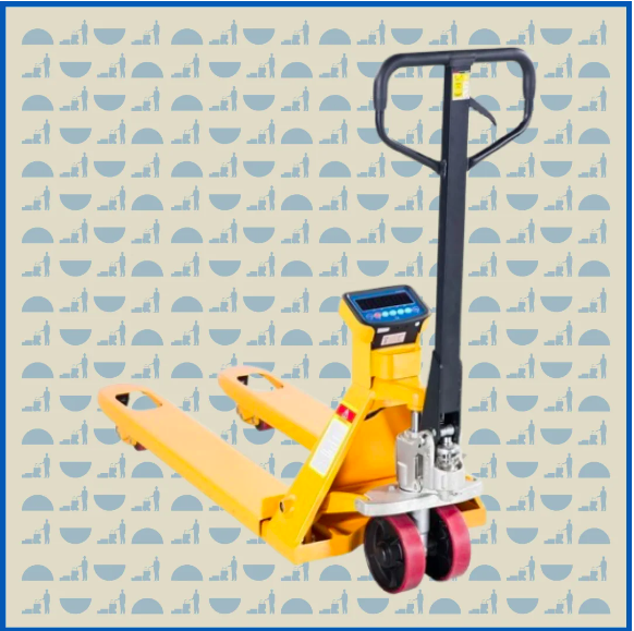Тележка гидравлическая HUNTERPARTS 3000 кг 1150 мм WH-30ES с весами (полиуретановые колеса)