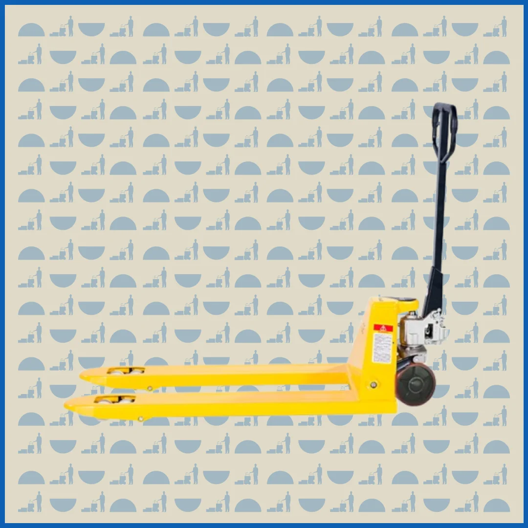 Тележка гидравлическая HUNTERPARTS 1500 кг 2400 мм PWH35-II (полиуретановые колеса)