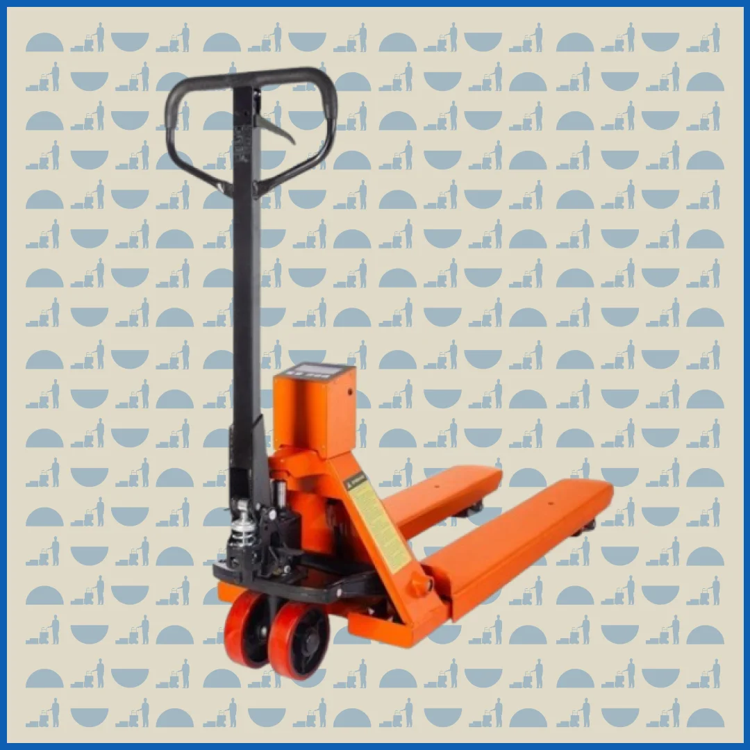 Тележка гидравлическая HUNTERPARTS 3000 кг 1150 мм CBY-CW2 (модель N) с весами (полиуретановые колеса)