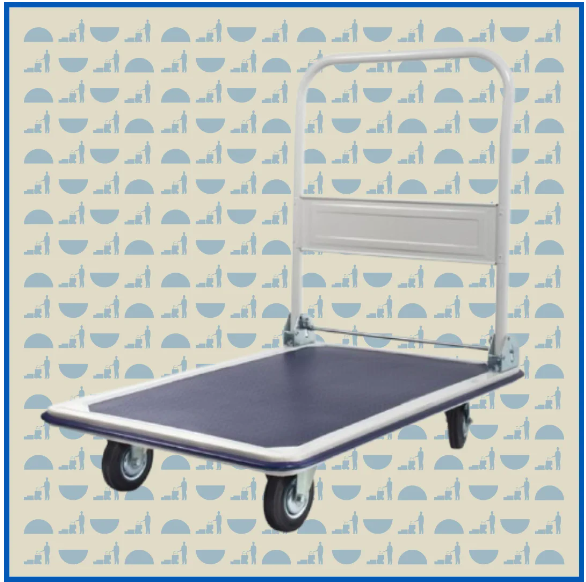 Тележка платформенная HUNTERPARTS 800 кг PH800 (пластиковые колеса)