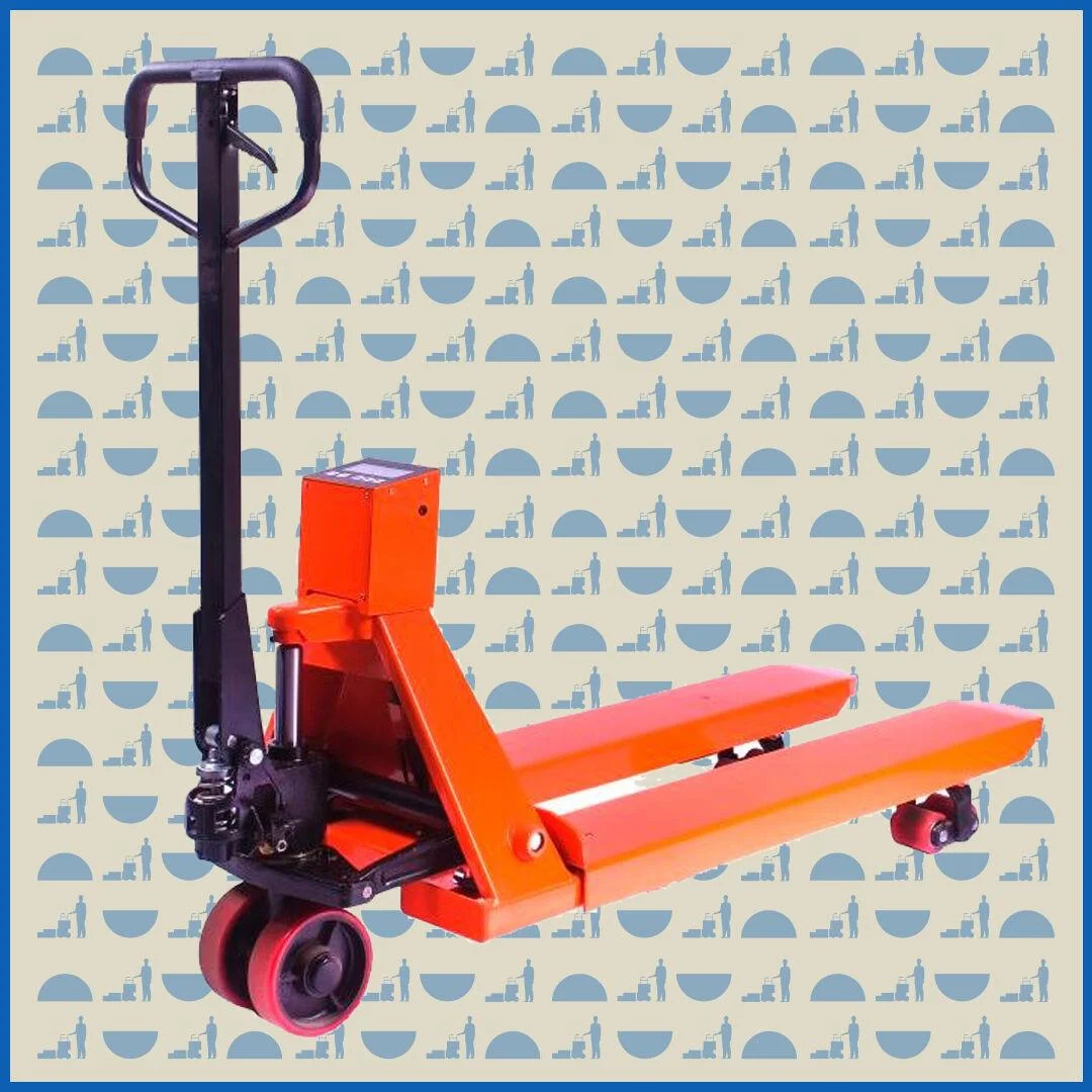 Тележка гидравлическая HUNTERPARTS 2000 кг 1150 мм DF (полиуретановые колеса)
