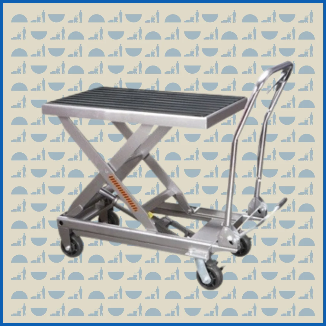 Стол подъемный передвижной HUNTERPARTS 300 кг 330-1240 мм BS30S (нержавеющая сталь)
