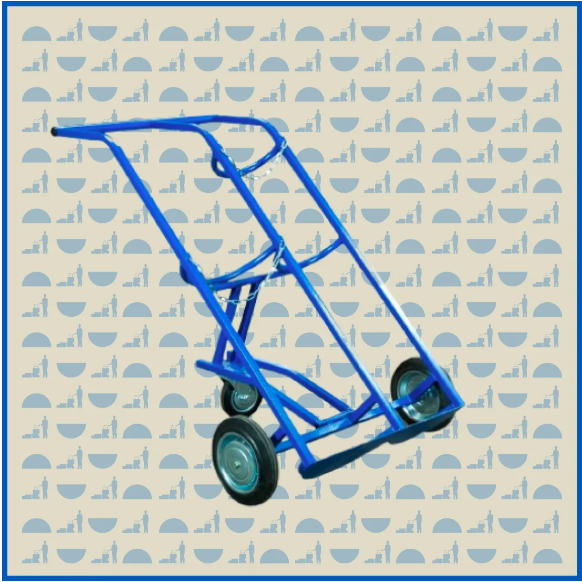 Тележка для баллонов пропан и кислород HUNTERPARTS ТГК-П (2 колеса d200, 1пов. колесо d160, литая резина)